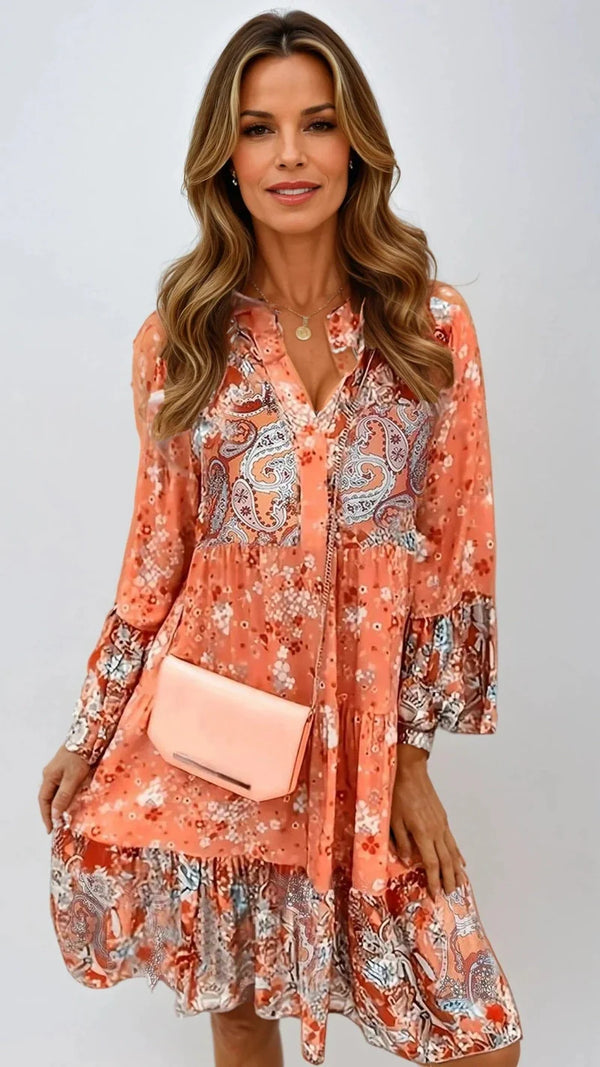 Kendra Floral Boho Beach Dress | Chic Summer Style