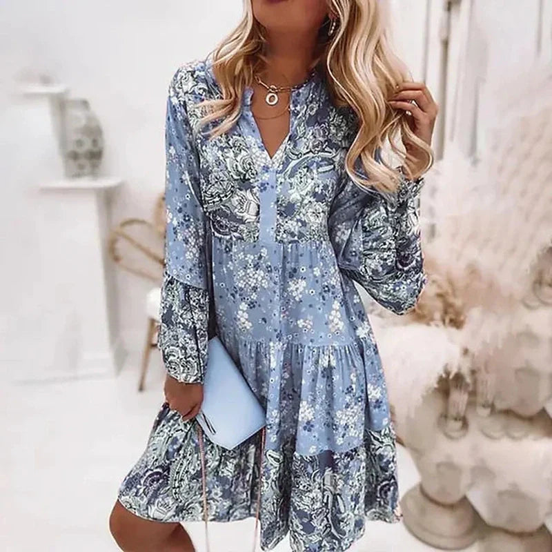 Kendra Floral Boho Beach Dress | Chic Summer Style