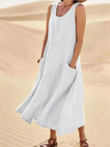 Liam - Stylish maxi dress with pockets for effortless comfort