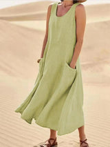 Liam - Stylish maxi dress with pockets for effortless comfort