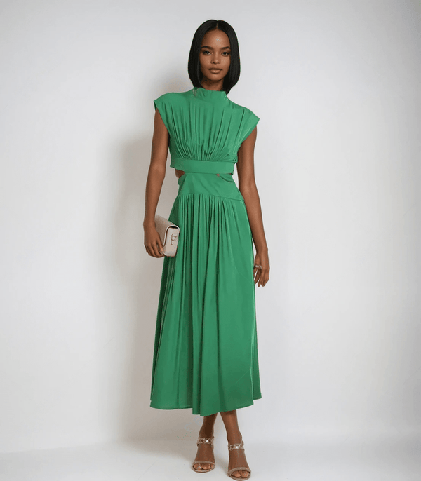 Samantha - Timelessly chic cocktail maxi dress for elegant occasions