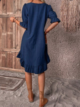 Liam - Stylish midi dress for elegant occasions with versatile design